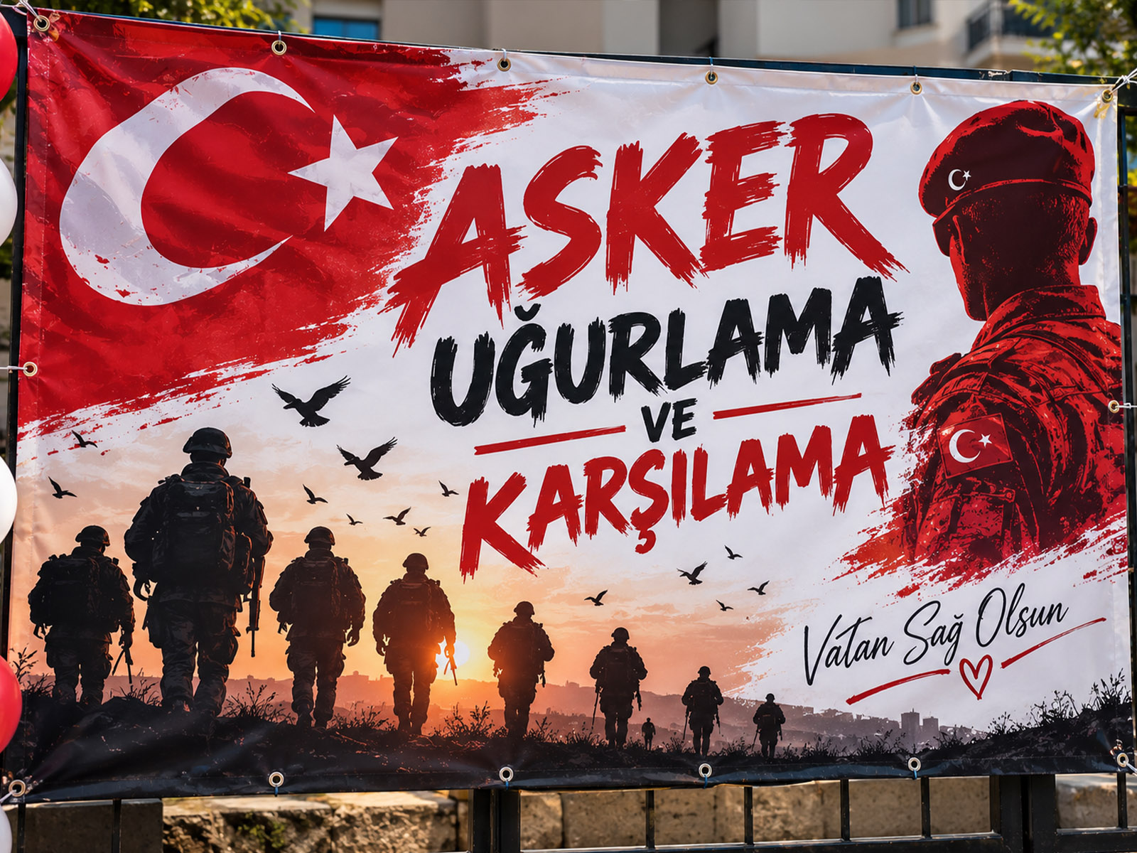 Asker Uğurlama ve Karşılama Afişi