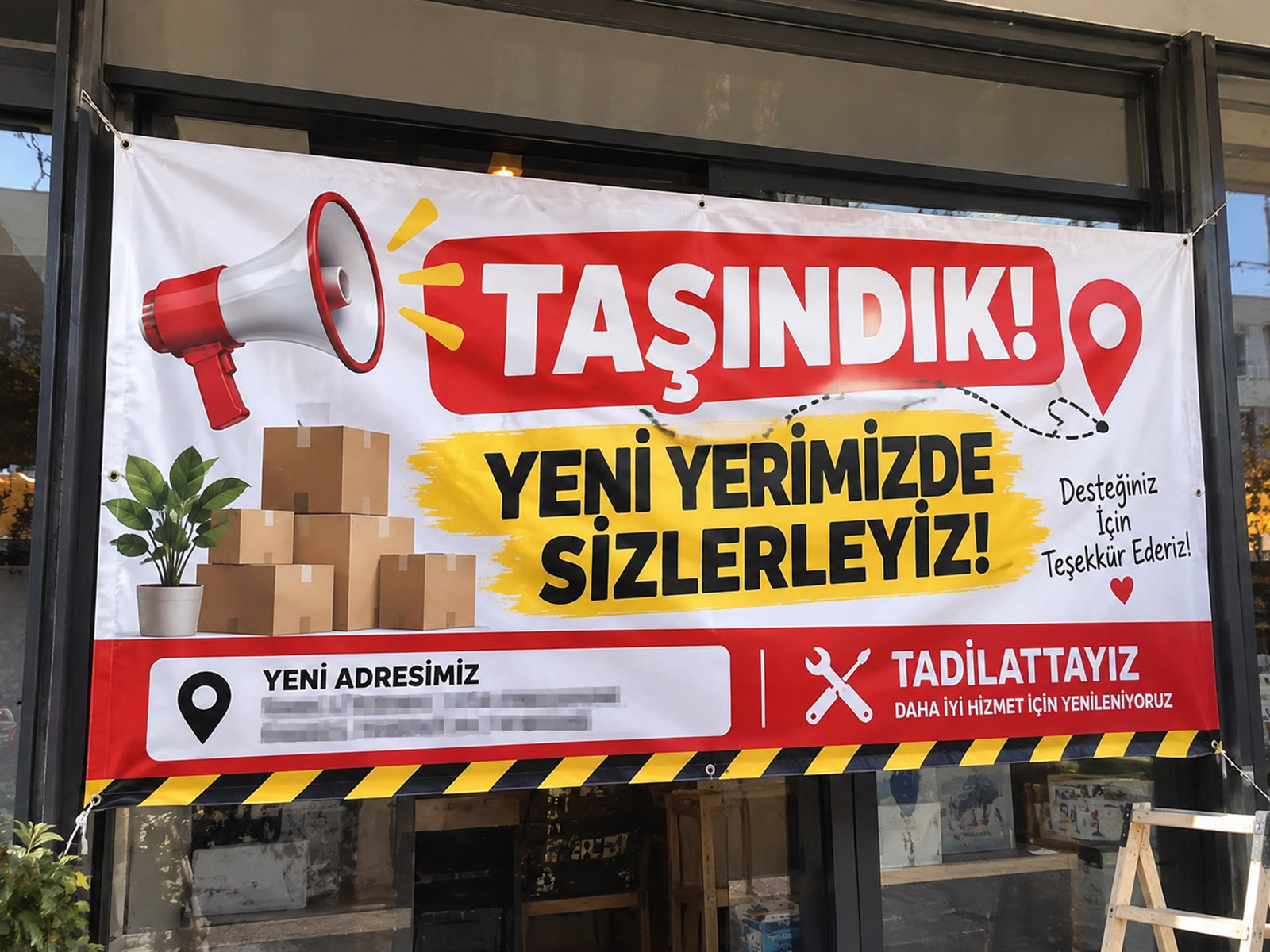 Duyuru Afişi (Taşındık, Tadilattayız)